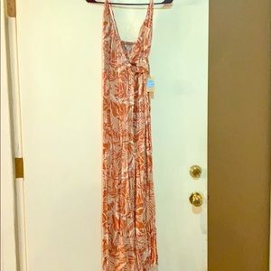 An orange summer dress
